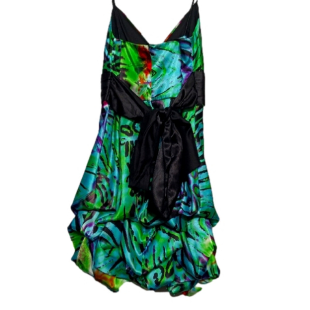 Roberta Size 3 Spaghetti Strap Midi Leopard Lion Print